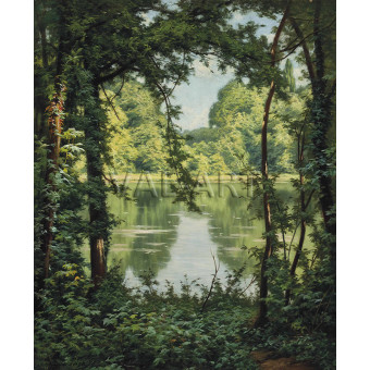 РЕПРОДУКЦИИ НА КАРТИНИ Езеро в гората (1898)